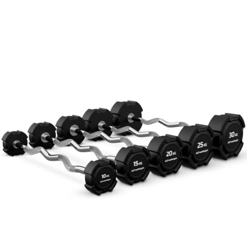 KIT 5 BARRAS Z BICEPS 10KG A 30KG PU AFW