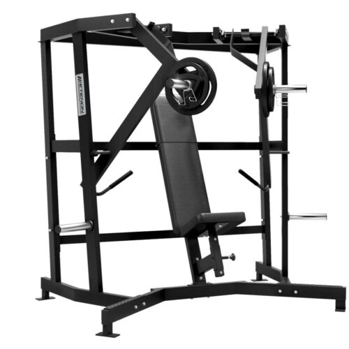 PRESS VERTICAL ABIERTO PLATE LOAD NEGRO