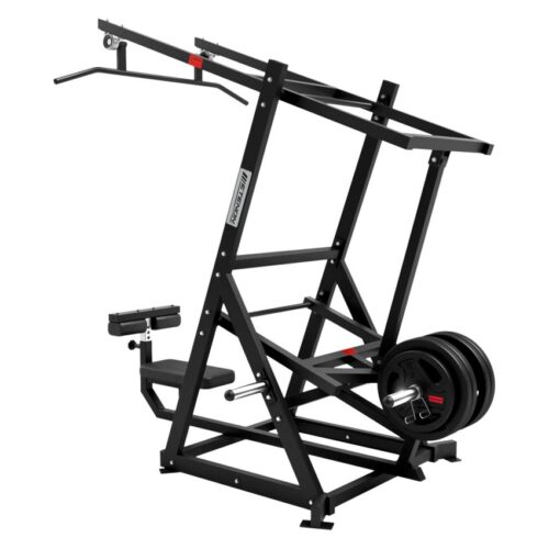 JALON DORSAL CON BARRA PLATE LOAD NEGRO