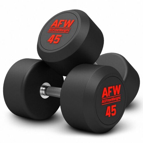 MANCUERNAS REDONDAS 45KG GOMA R PLUS (PAR) AFW