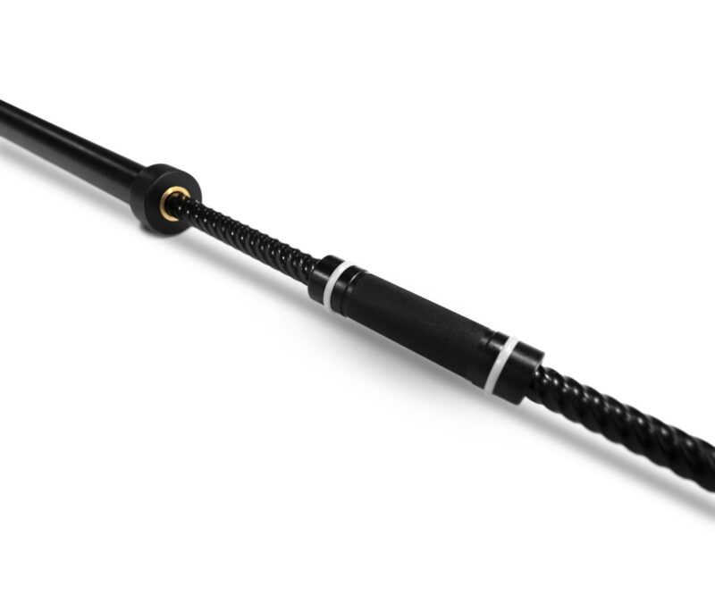 BARRA OLIMPICA AFW BLACK CHROMED 220CM 20KG (TRENZADA)