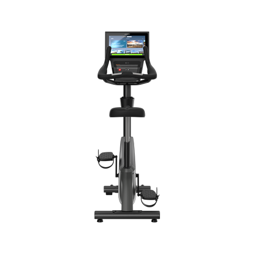 230227_Peloton_Precor_UBK600_P84_BP_Rear-square UBK 685 BICICLETA VERTICAL P84, CONSOLE 16" TOUCH SCREEN - CHROMECAST * BG