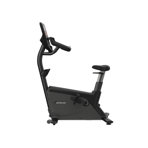 231107_Precor_ New_UBK800_P62_BP_Left_V1-square UBK 865 BICICLETA VERTICAL P62, CONSOLE WITH PREVA - 10" TOUCHSCREEN/TV, USB/AUDIO BG