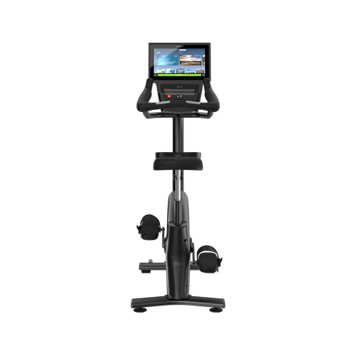 231107_Precor_ New_UBK800_P84_BP_Rear_V1-square UBK 885 BICICLETA VERTICAL P84, CONSOLE 16" TOUCH SCREEN - CHROMECAST * BG