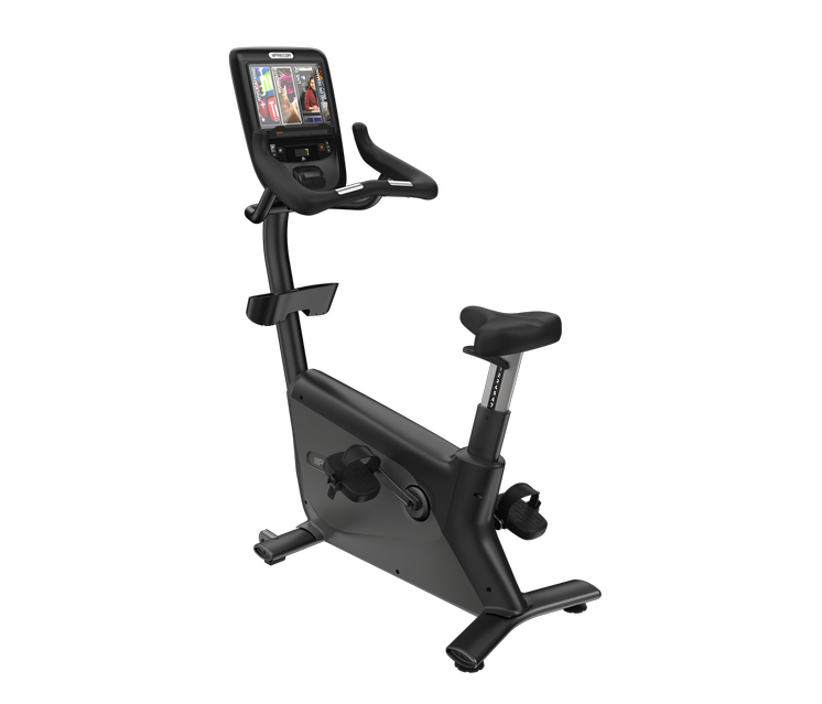 UBK 865 BICICLETA VERTICAL P62 CONSOLE W/ MEDIA ADAPTER - 10" TOUCHSCREEN/TV, USB/AUDIO BG