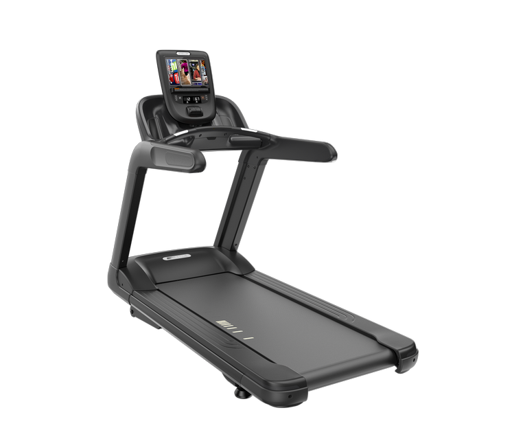 La cinta de correr TRM 865 añade valor a tus instalaciones mediante la combinación de la fiabilidad y la facilidad de uso esenciales con una experiencia personalizada que se adapta a cada paso. Su diseño ingenioso y su gran rendimiento ofrecen una experiencia de usuario muy agradable. La TRM 865 te permite ofrecer un entorno centrado en el cliente. Además de ser silenciosas y eficientes, hemos simplificado su montaje y hemos incluido herramientas de diagnóstico para aumentar el tiempo de actividad y limitar los costes operativos.