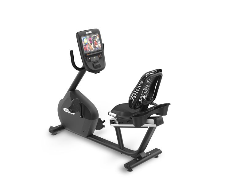 RBK 665 BICICLETA RECLINADA P62, CONSOLE WITH PREVA - 10" TOUCHSCREEN/TV, USB/AUDIO BG