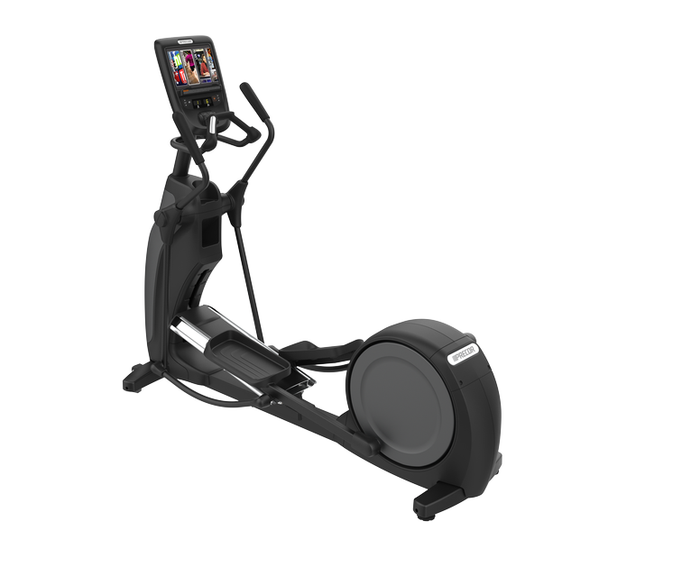 EFX 665 ELIPTICA ADJUSTABLE, BRAZOS MOVILES P62 CONSOLE WITH PREVA - 10" TOUCHSCREEN/TV, USB/AUDIO BG